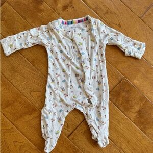 Magnetic Me Cream Floral Kids Footie